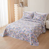 Cotton Twill Bedspread Quilted Bed Sheets Three Piece Set - My Store