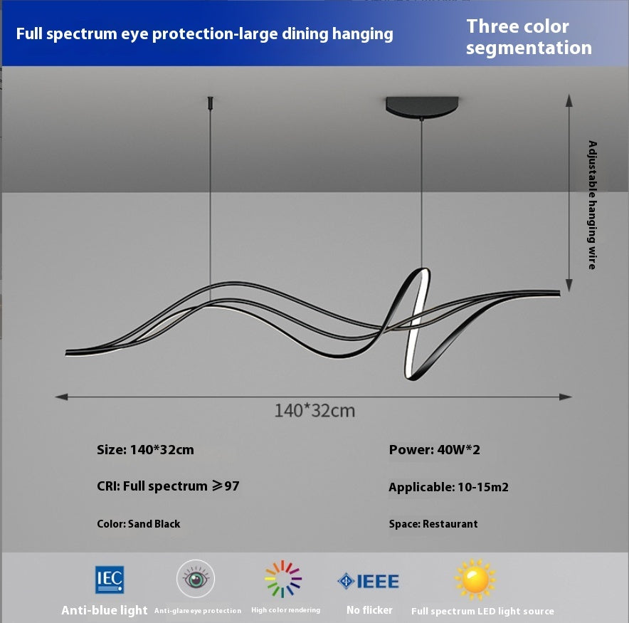 Dining Room Chandelier Modern Minimalist Creative Abstract Lamps - My Store