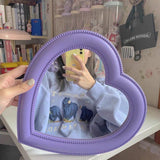 Girl's Room Wall Decoration Heart-shaped Makeup Mirror - My Store