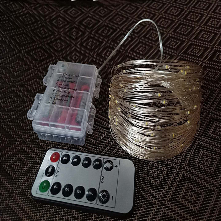 100 200led solar copper wire string light - My Store