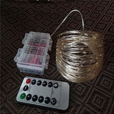 100 200led solar copper wire string light - My Store