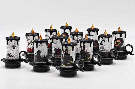 Halloween Decoration Props Candle Light Candle Cup LED Electronic Candle Light - My Store