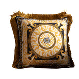 Pillow Sofa High-grade Sense Duplex Printing Tassel Waist Pillow Back Luxury Pillows - My Store