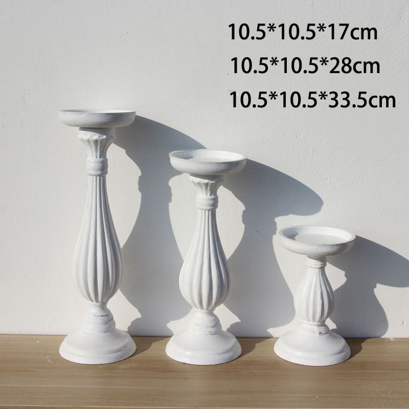 Candle Light Candle Holder Wooden Ornaments - My Store
