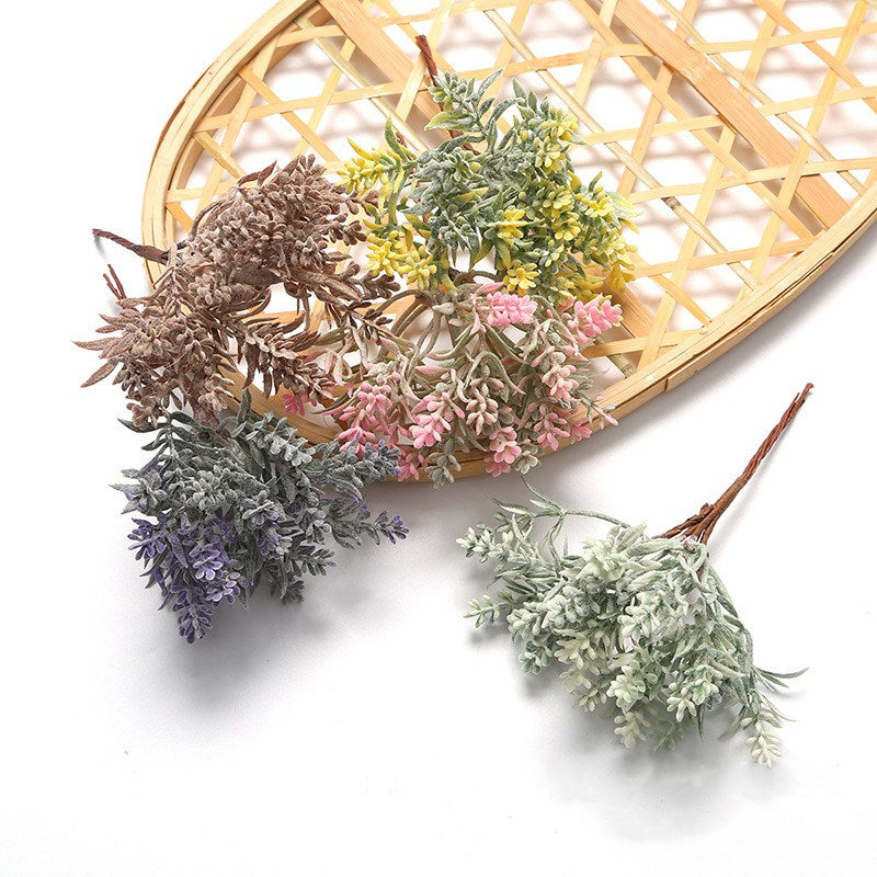 Artificial Plant Background Wall Accessories And Materials Artificial Plastic Artificial Flowers - My Store