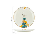 Dinner Plates Ceramic Steak Plate Web Porcelain - My Store