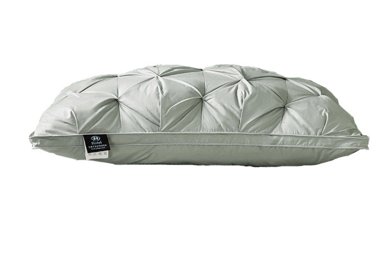 A Pair Of Feather Pillows And White Goose Single Neck Guards - My Store