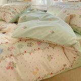 Four-piece Bed Set Pure Cotton Student Dormitory Duvet Cover Sheets - My Store
