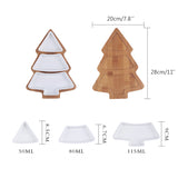 4Pcs Christmas Tree Ceramic Plates - My Store