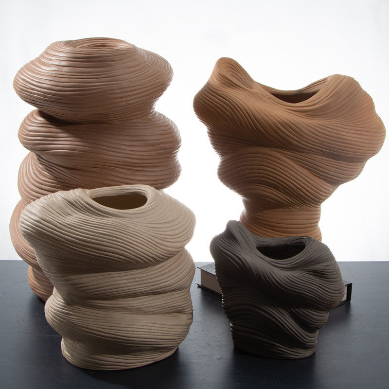 Modern Minimalist Ceramic Vases Floral Handicrafts - My Store