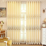 Crown European Embroidery Cloth Mesh Curtains Living Room Bedroom Simple - My Store