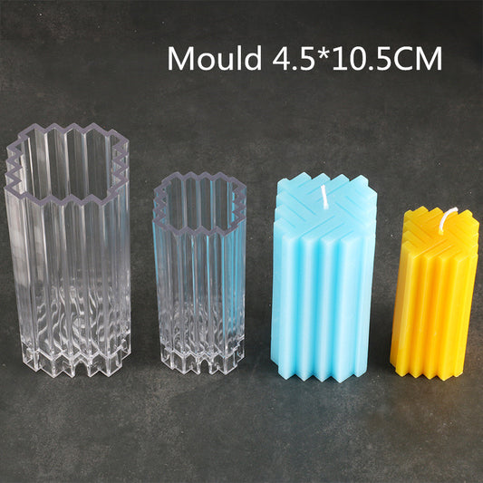 Candle Mold Creative Candle Mold Square Weave Pattern Candle Mold Color Candle Mold - My Store