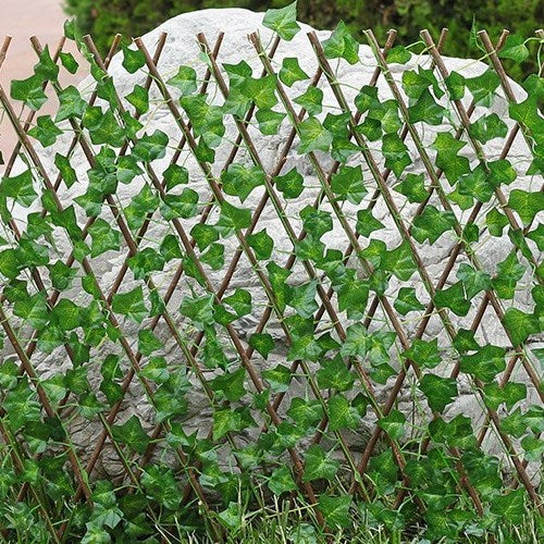 Simulation Fence Felescopic fence artificial flowers - My Store