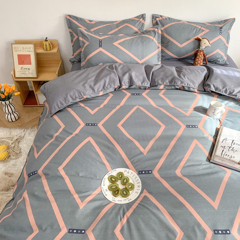 Four Piece Set Of Cute Cartoon Bed Sheets - My Store