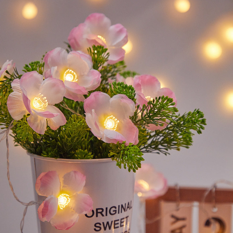 Outdoor Decoration LED Simulation Butterfly Orchid Light String - My Store