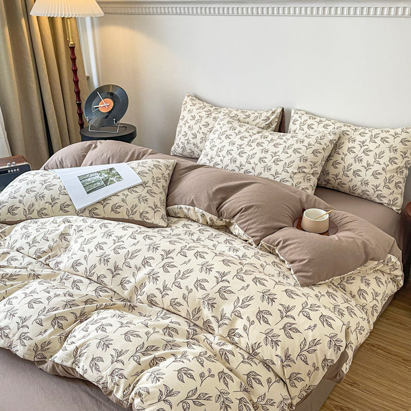 Four-piece Bed Set Jacquard Quilt Cover Sheets - My Store