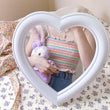 Girl's Room Wall Decoration Heart-shaped Makeup Mirror - My Store