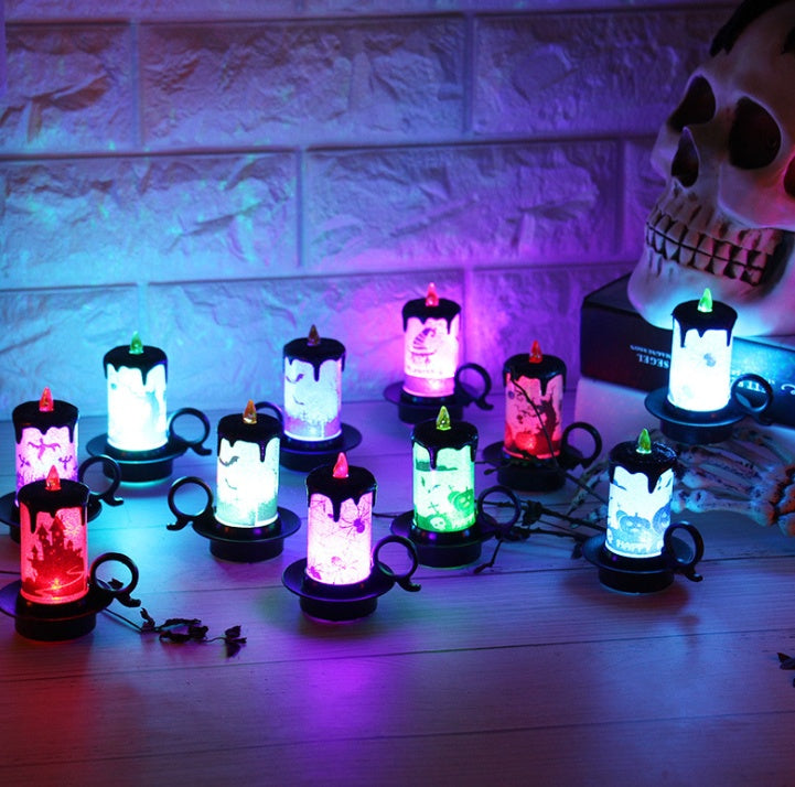 Halloween Decoration Props Candle Light Candle Cup LED Electronic Candle Light - My Store