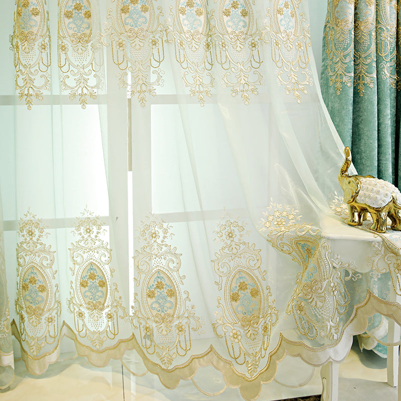 Bedroom Full Blackout Curtains Green New - My Store
