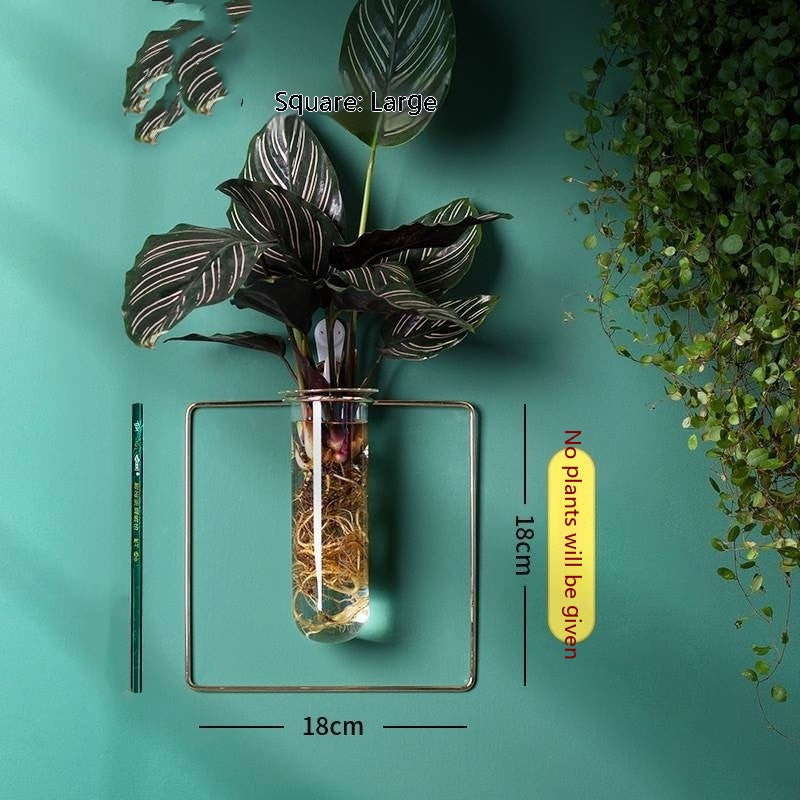 Vase Decoration Wall-mounted Hydroponic Flowerpot Hanging Wall Hanging - My Store