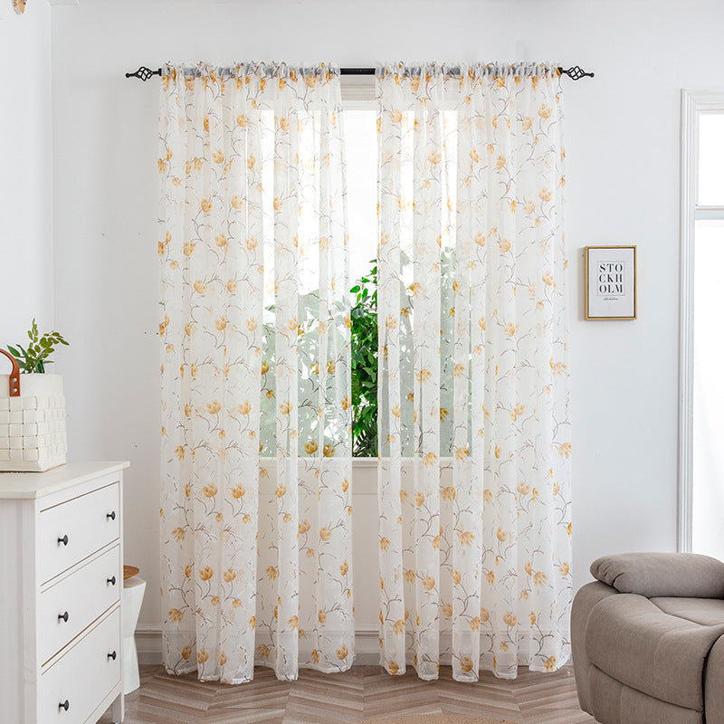 Mesh Curtains Bedroom Light Transmission Decorative Curtain - My Store