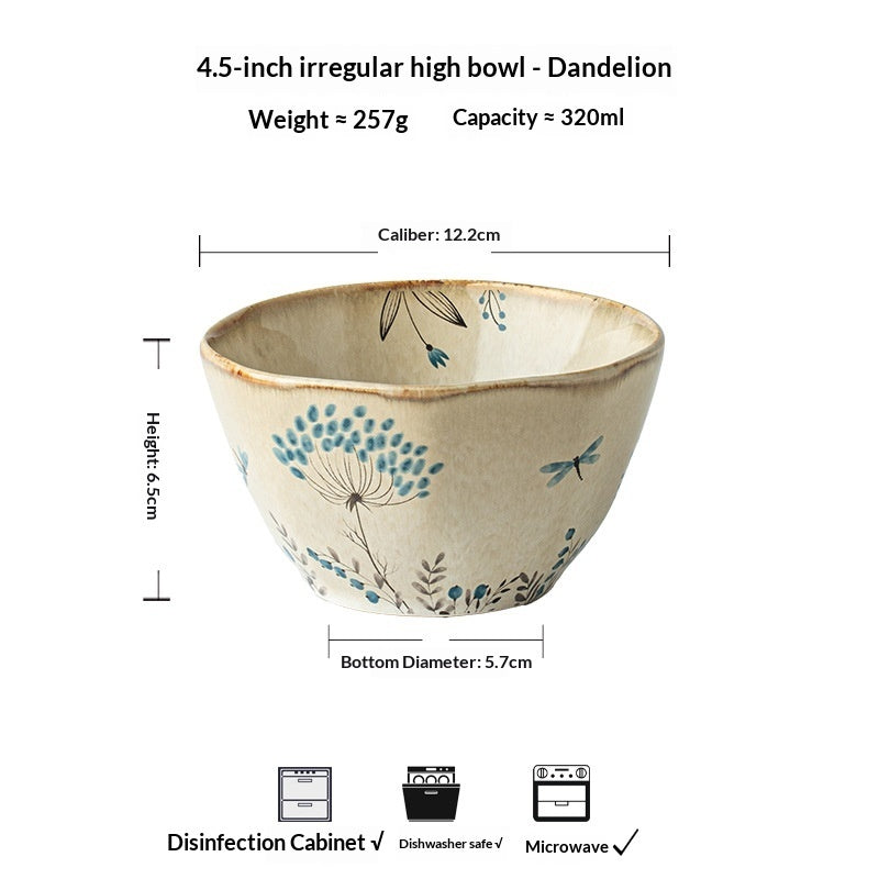 Household Tableware Ceramic Bowls And Plates - My Store