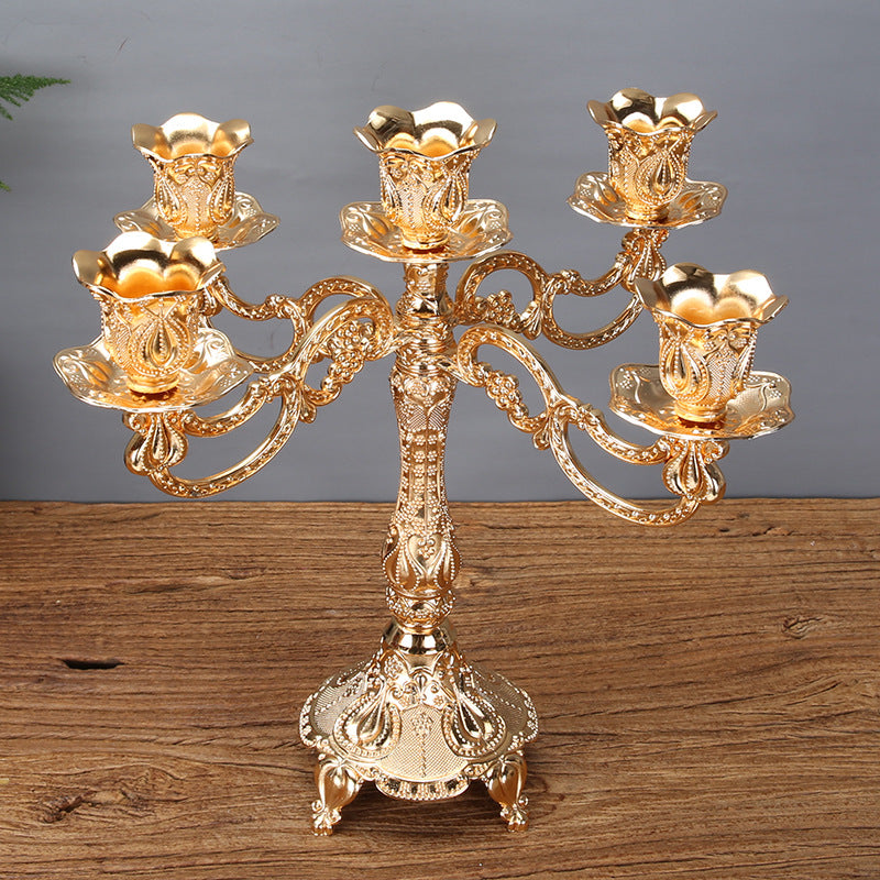Tulip Candle Holder Candle Holder European Style Candlelight Dinner Props - My Store