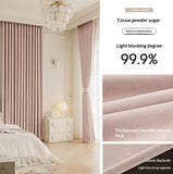 Master Blinds Curtains Chenille French-Style Luxe-Looking Home Decor Light Luxury Modern Authentic Extra-Thick - My Store