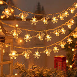 Led Elk Christmas Tree Snowflake Star Light String - My Store
