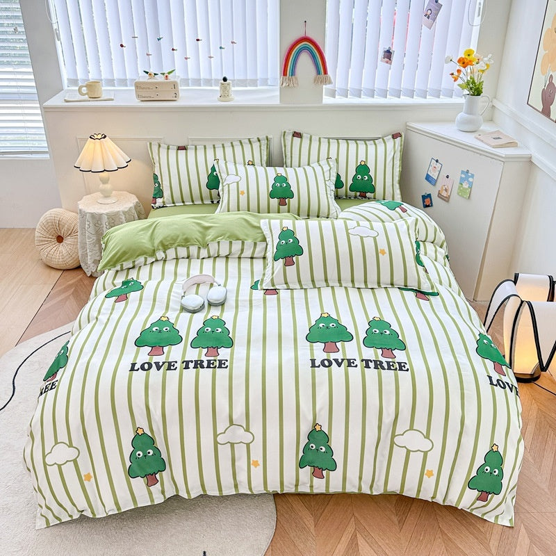 Household Pure Cotton Fashion Minimalist Bed Sheets - My Store
