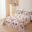 Cotton Twill Bedspread Quilted Bed Sheets Three Piece Set - My Store