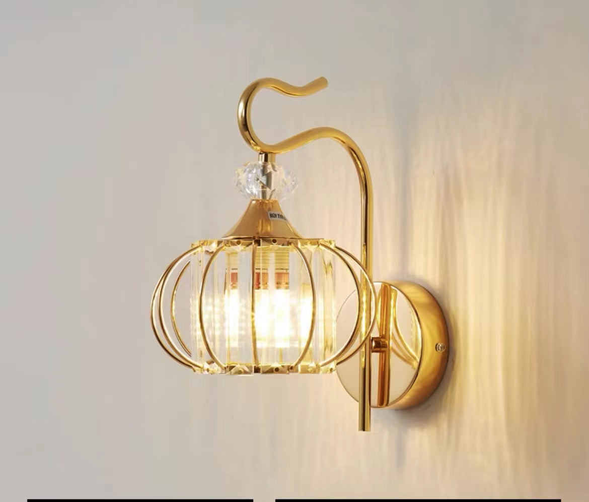 Bedroom Bedside Crystal Wall Lamp Living Room Wall Lamp - My Store
