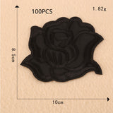 Computer Embroidery Black And White Roses Hotel Bed Sheets - My Store