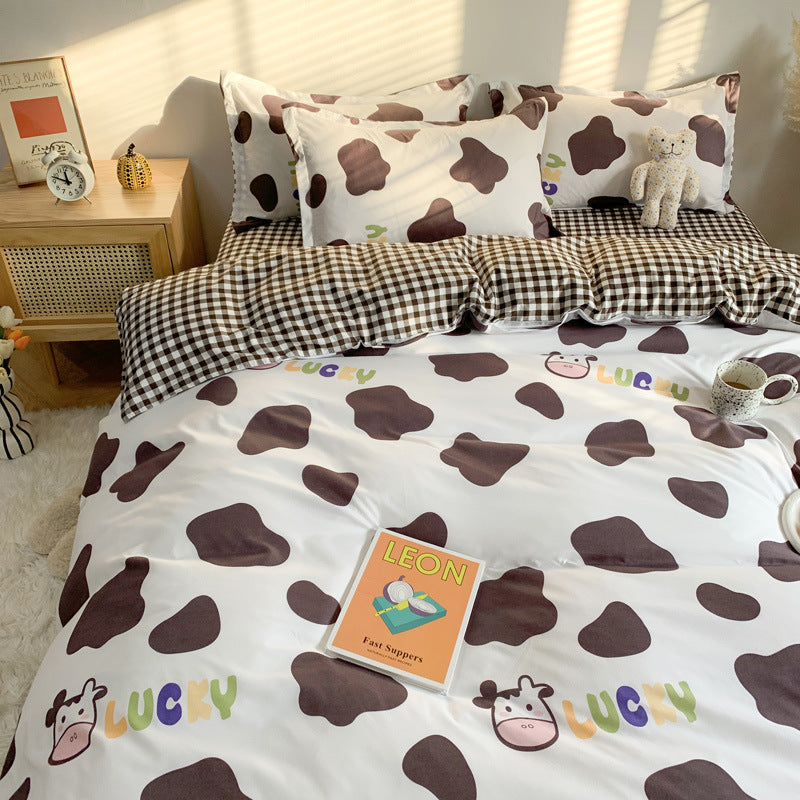 Four Piece Set Of Cute Cartoon Bed Sheets - My Store