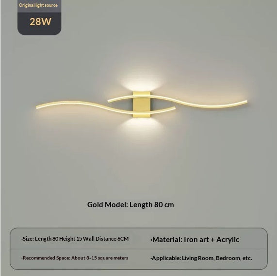 Bedside Wall Lamp Simple Modern Background Wall Decorative Lamp - My Store