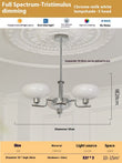 Living Room Chandelier Retro Cream Bedroom Dining Room Lamps - My Store