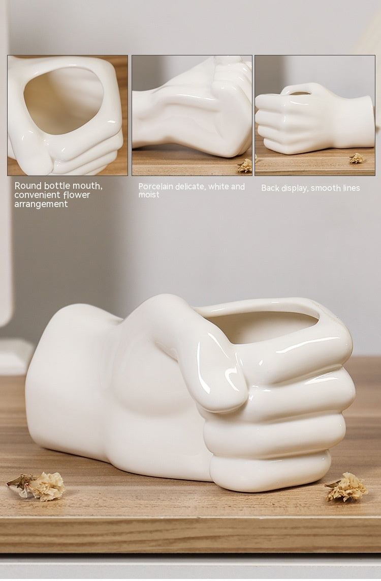 Simple Ceramic Vases Home Furnishings Living Room Flower Arrangements - My Store