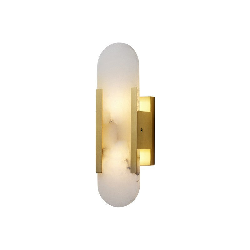 Marble Wall Lamp TV Background Wall Copper Bedside Lamp - My Store