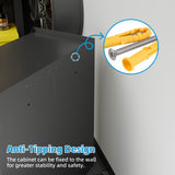 Metal Storage Cabinet With Wheels Rolling Storage Cabinet With 2 Doors And Adjustable Shelves - My Store