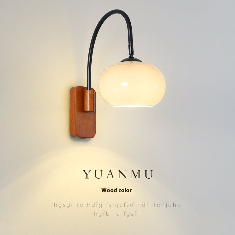 Bedside Wall Lamp Creative Retro Glass Wall LED Lamp - My Store