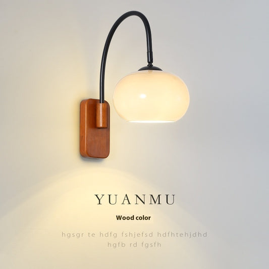Bedside Wall Lamp Creative Retro Glass Wall LED Lamp - My Store
