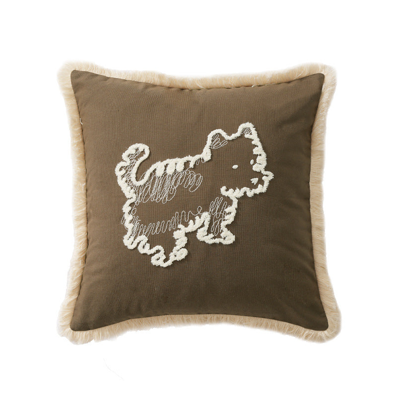 Homestay-style Sofa Living Room Cotton Canvas Throw Pillows - My Store