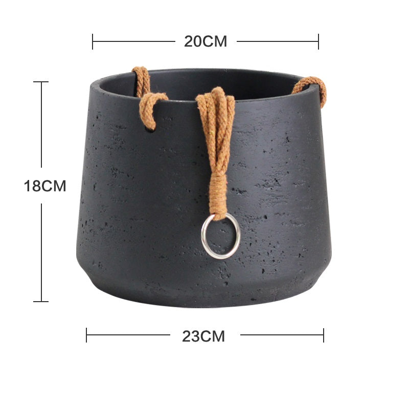 Nordic Wall Hanging Cement Hanging Flower Pot - My Store