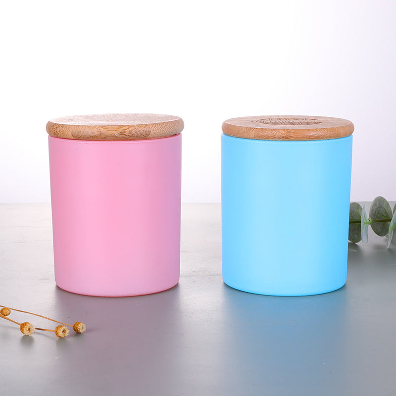 Multiple Colors Aromatherapy Glass Candle Cup Candle Holder - My Store