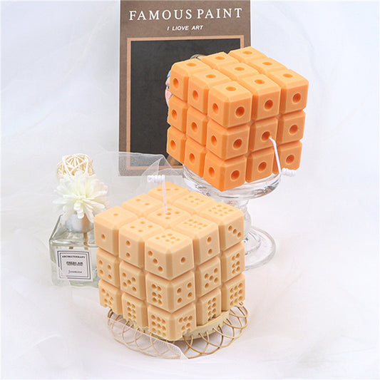 New Silicone Square Dice Candle Mold Aromatherapy Candle - My Store