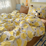 Cute Cartoon Cream-Style Cotton Bed Sheets And Duvet Covers - My Store