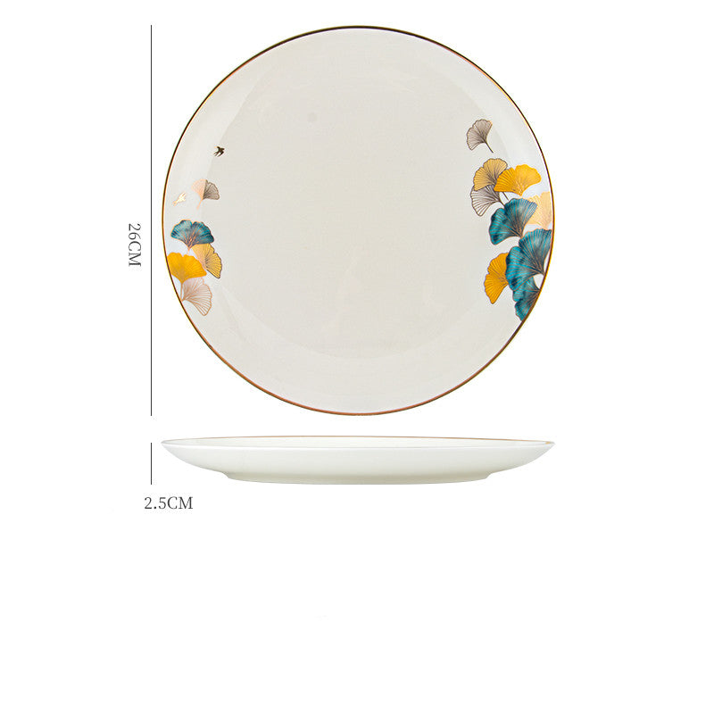 Dinner Plates Ceramic Steak Plate Web Porcelain - My Store