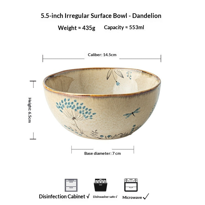 Household Tableware Ceramic Bowls And Plates - My Store