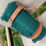 New Chessboard Plaid Knitted Thickened Camping Rugs Picnic Mat Fashion Tassel - My Store