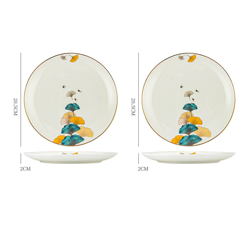 Dinner Plates Ceramic Steak Plate Web Porcelain - My Store